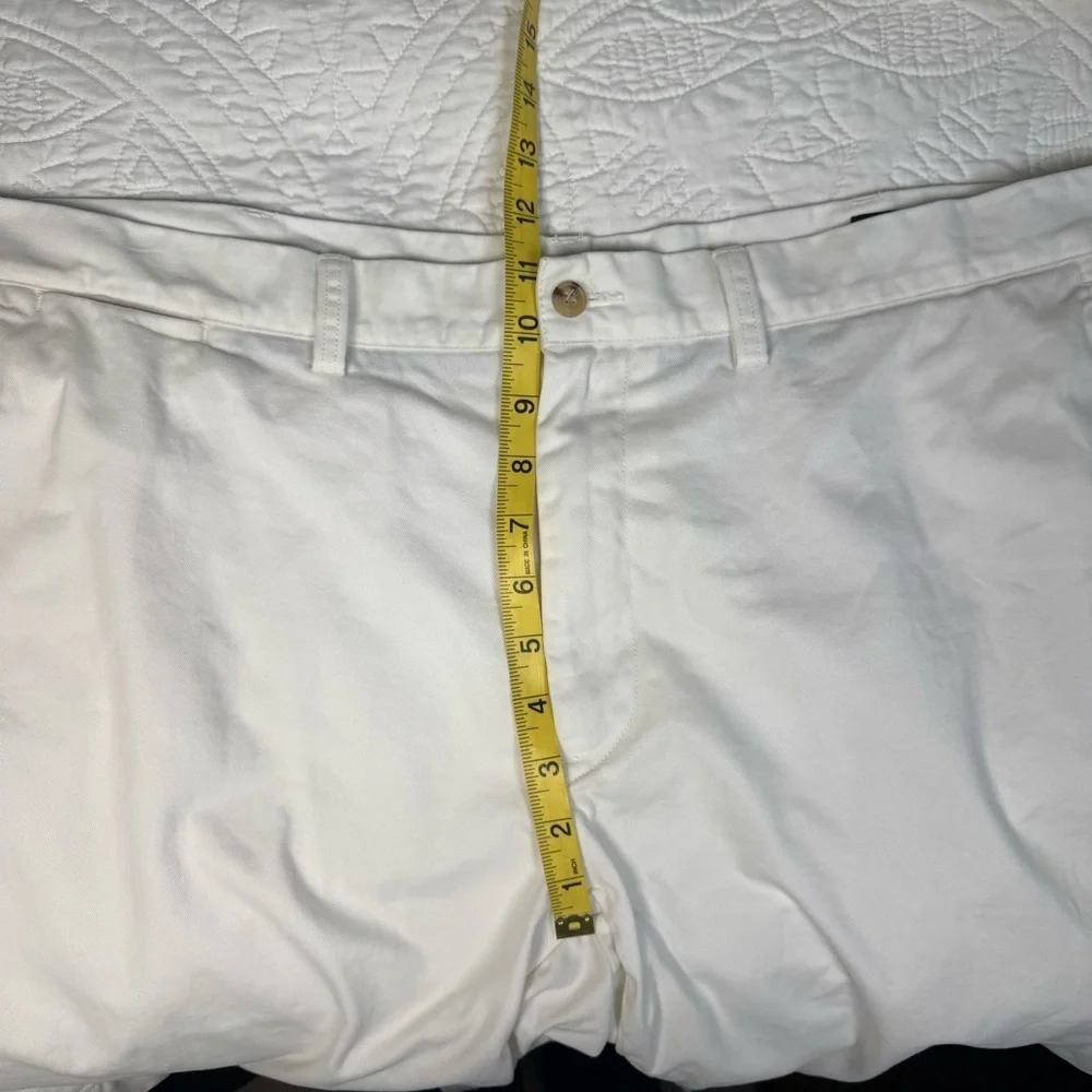 RALPH LAUREN POLO 100% COTTON CLASSIC FIT WHITE SHORTS 9” INSEAM MEN’S 38